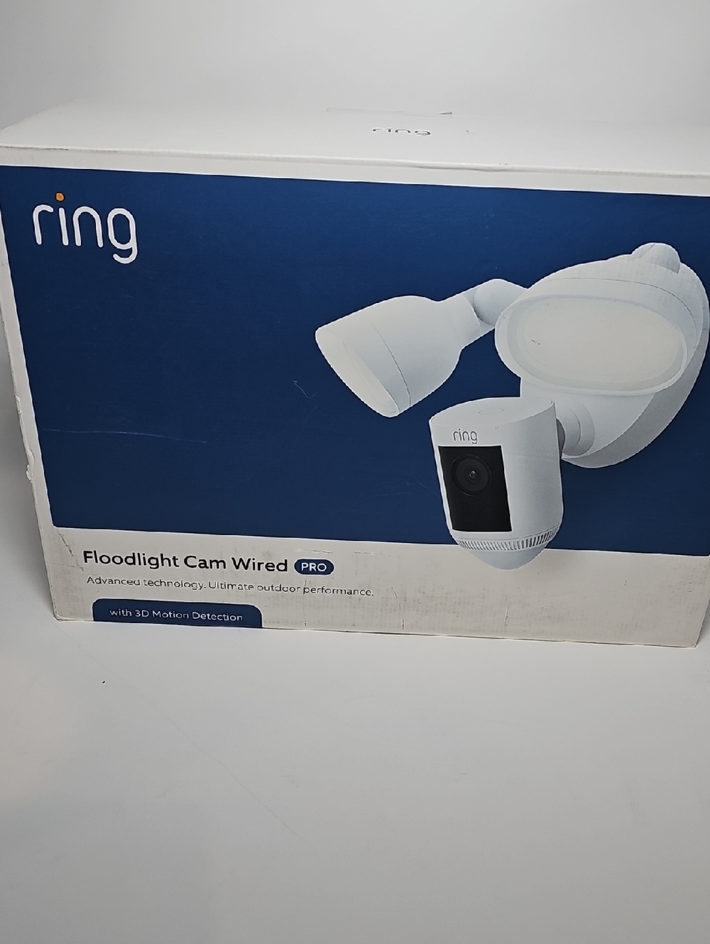NEW Sealed White Ring Floodlight Cam Wired Pro